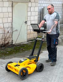 Kampfmittelräumung Oberflächensondierung mit Georadar
